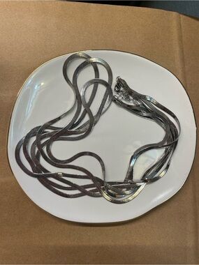 Triple Snake Silver Necklace